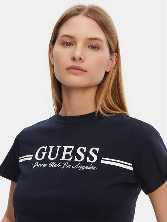 Guess Guess T-krekls V5GI03 I3Z14 Tumši zils Regular Fit