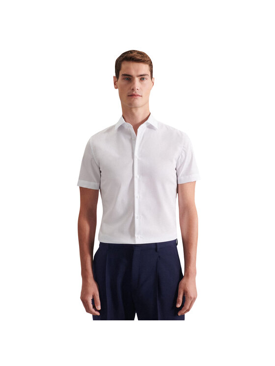 Seidensticker Seidensticker Koszula LT6088 Biały Short Fit