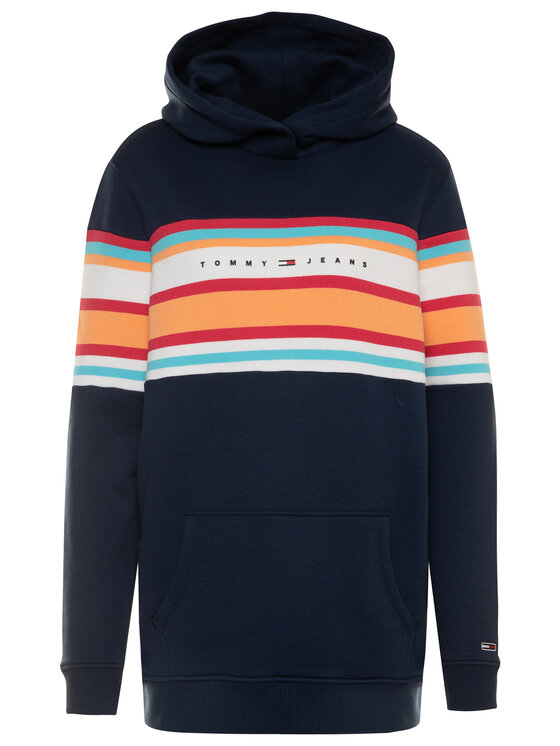 Tommy Jeans Tommy Jeans Sweatshirt Colour Blocked DW0DW07980 Dunkelblau Relaxed Fit