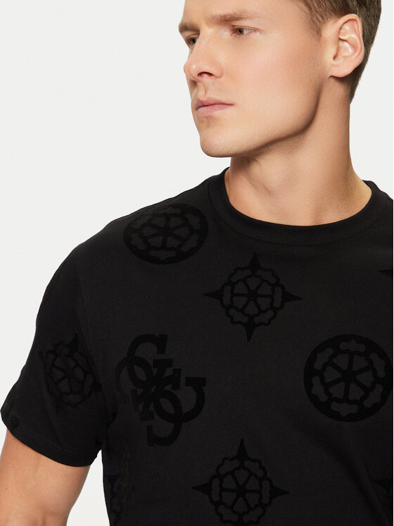 Guess Guess T-Shirt M5RI46 KBW41 Μαύρο Regular Fit