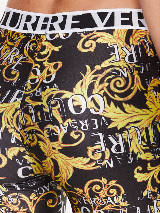 Versace Jeans Couture Versace Jeans Couture Cyklistické šortky 74HAC106 Černá Slim Fit
