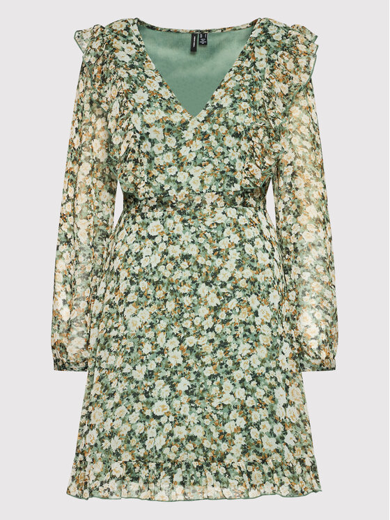 Vero Moda Vero Moda Повсякденна сукня Ina 10261040 Зелений Regular Fit