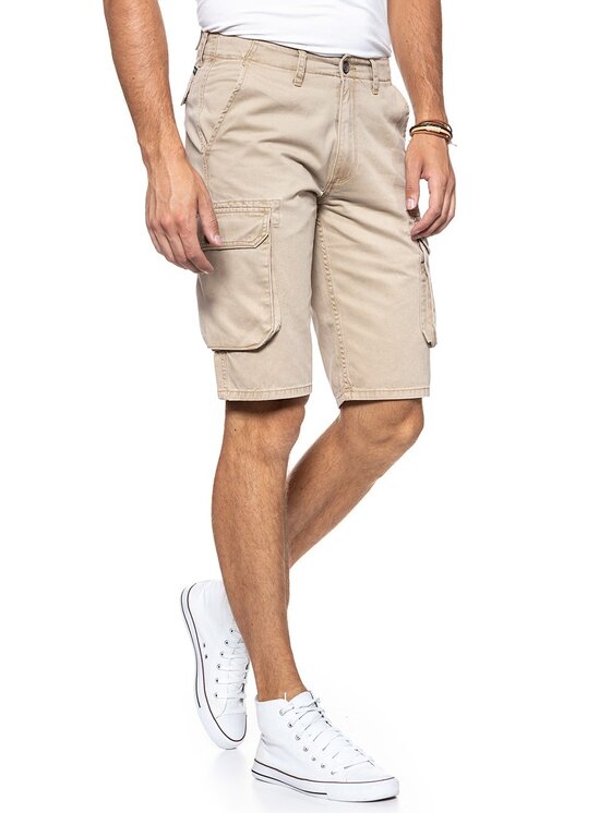 Wrangler Wrangler Pantaloncini di jeans CARGO SHORTS Beige Regular Fit