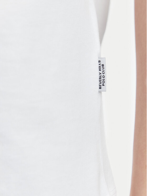 Beverly Hills Polo Club Beverly Hills Polo Club T-Shirt P-SS26W-TS516518 Biały Regular Fit