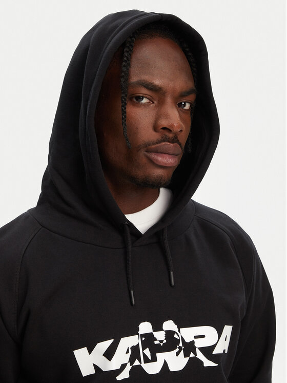 Kappa Kappa Pulóver Nhayma 341V57W Fekete Regular Fit