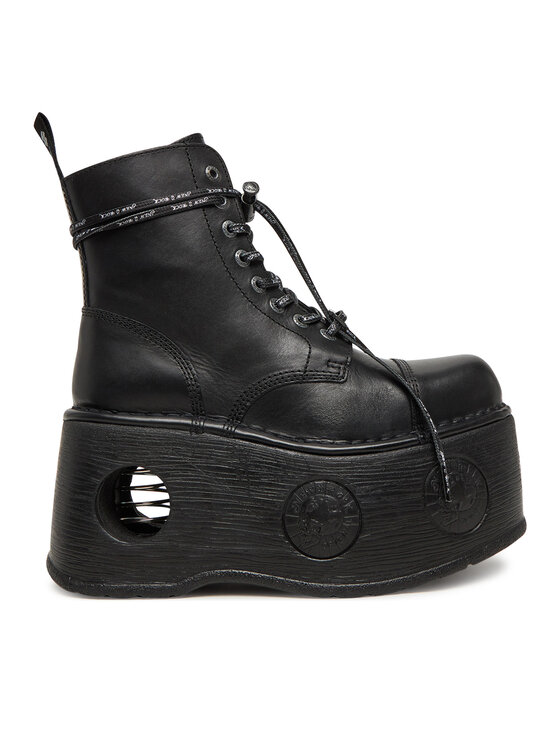 NEW ROCK Členková obuv M-MILI083CCT-C18 Čierna