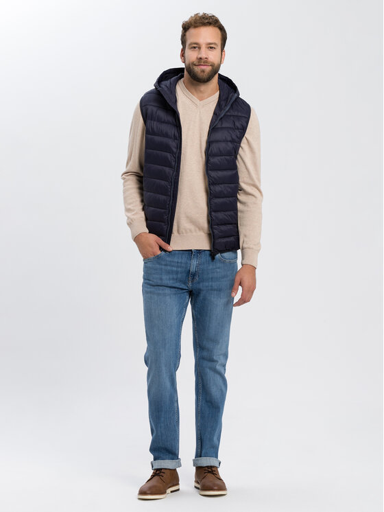 Cross Jeans Cross Jeans Kamizelka 40238-001 Granatowy Regular Fit