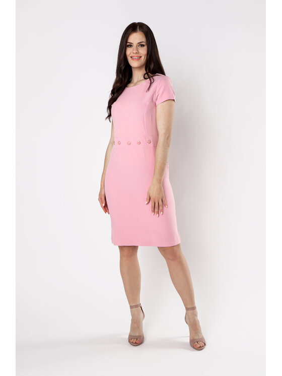 QUIOSQUE QUIOSQUE Každodenné šaty JEWEL DRESS Ružová Regular Fit