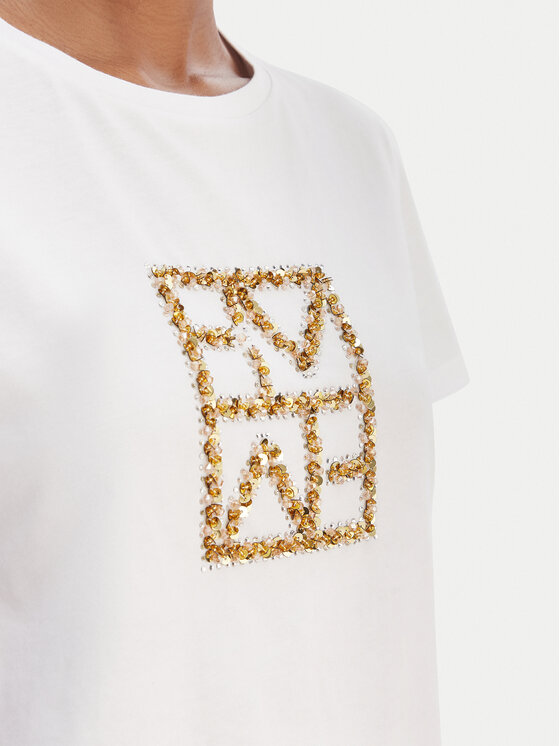 Marella Marella T-shirt Tema 2615971031 Bianco Regular Fit