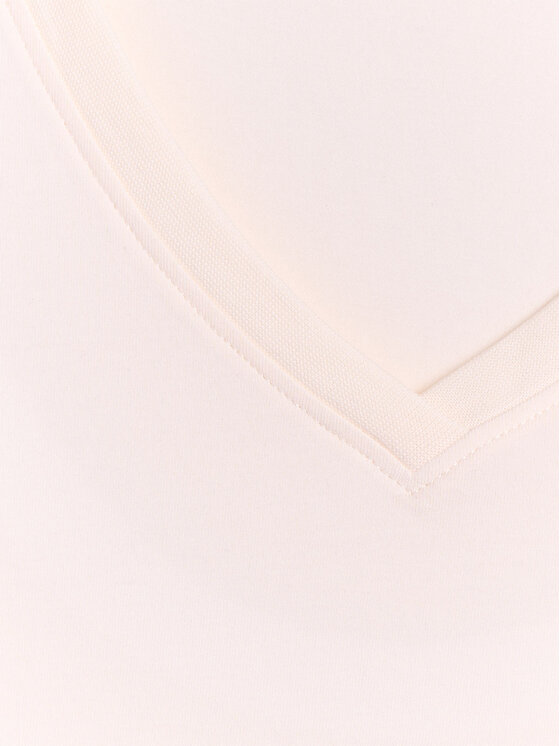 4F 4F T-Shirt BASIC+ Kremowy Regular Fit