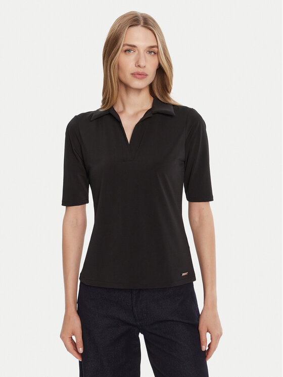 Calvin Klein Calvin Klein Polo marškinėliai LV044C221G Juoda Slim Fit