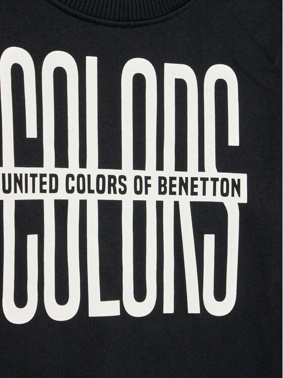 United Colors Of Benetton United Colors Of Benetton Majica dugih rukava 3JLXC107Q Crna Regular Fit