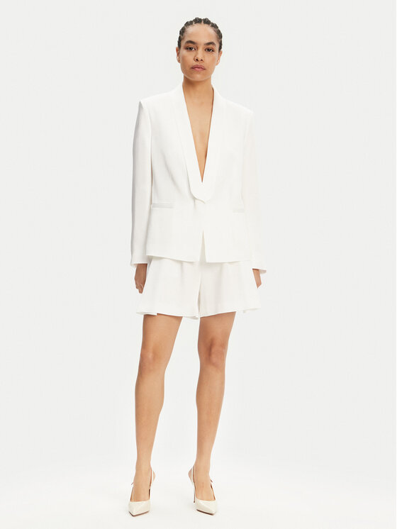 BOSS BOSS Шорти от плат 50537474 Бял Regular Fit