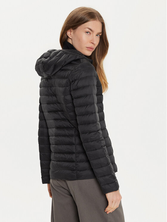 Jott Jott Pūkinė striukė Cloe P000WDOW01 Juoda Slim Fit