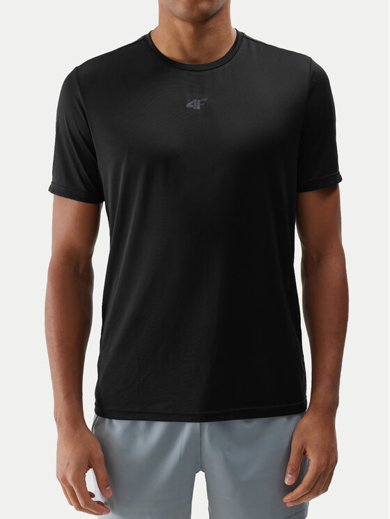4F 4F Φανελάκι τεχνικό 4FWSS24TFTSM697 Μαύρο Regular Fit