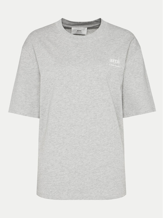 AMI Paris AMI Paris Tricou UTS024.726 0951 Gri Regular Fit