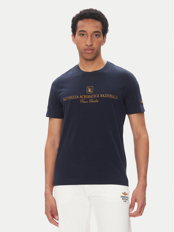 Aeronautica Militare Męski T-Shirt, rozmiar XXL, Granatowy, 251TS2410J592