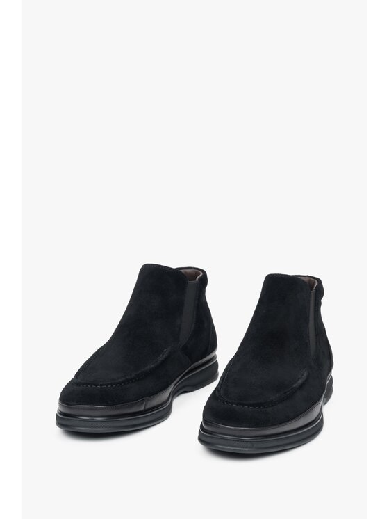 Estro Estro Μποτάκια με λάστιχο ER00116151 Μαύρο