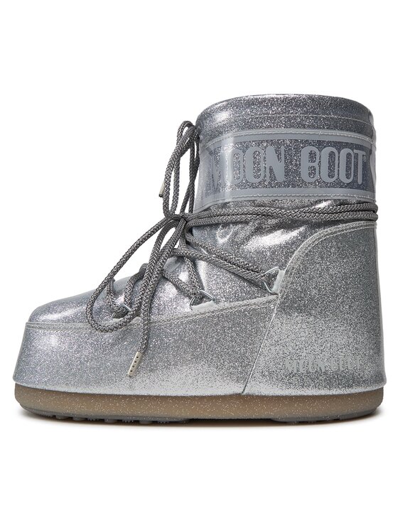 Moon Boot Moon Boot Śniegowce Low Glitter 14094400002 Srebrny