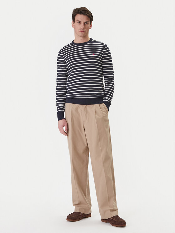 Tommy Hilfiger Tommy Hilfiger Pulover Essential MW0MW39999 Bleumarin Regular Fit