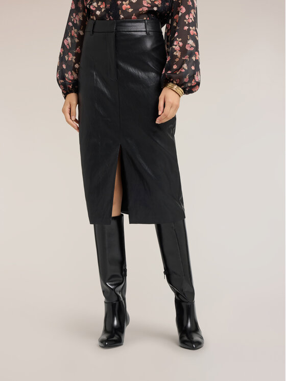 Motivi Motivi Spódnica midi 1304Q001258N033 Czarny Slim Fit