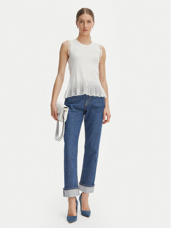 Rinascimento Rinascimento Jeansy CFC0127857003 Niebieski Straight Leg