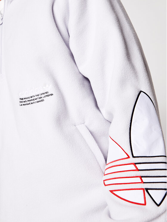 Felpa di pile adicolor Tricolor GN8044 Bianco