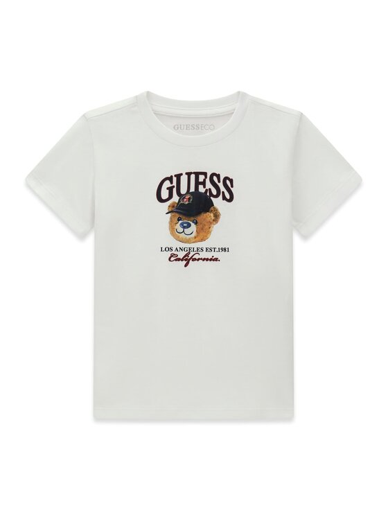 Guess Kids Guess Kids T-Shirt 183750 Biały Classic Fit