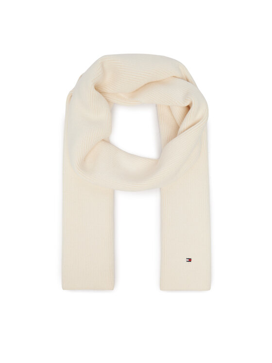 Tommy Hilfiger Tommy Hilfiger Zestaw szalik i czapka AW0AW19136 Kremowy