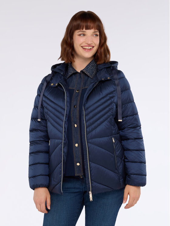 Fiorella Rubino Fiorella Rubino Giubbotto piumino F431T001332N034 Blu Regular Fit