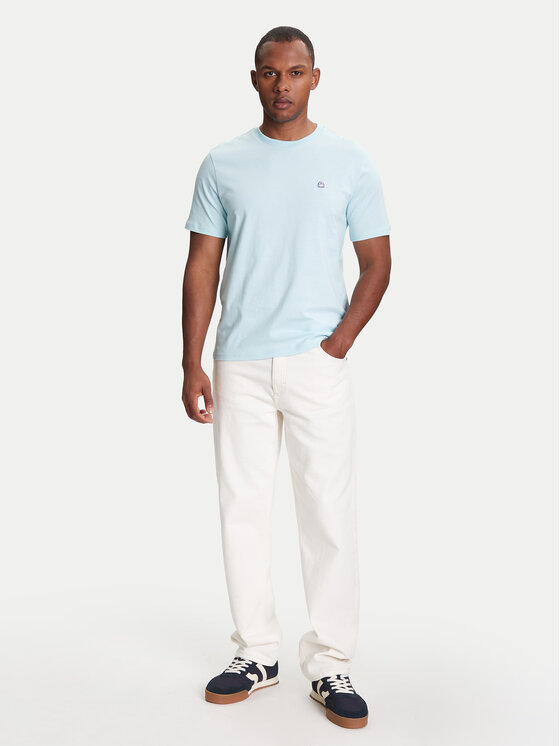 United Colors Of Benetton United Colors Of Benetton T-shirt 3MI5J1AF7 Svijetloplava Regular Fit
