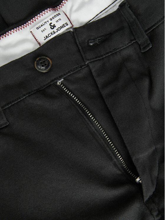 Jack&Jones Jack&Jones Chinos kelnes Dave 12212930 Juoda Regular Fit
