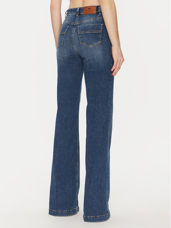 Elisabetta Franchi Elisabetta Franchi Teksad PJ-83D-51E2-V440 Tumesinine Regular Fit