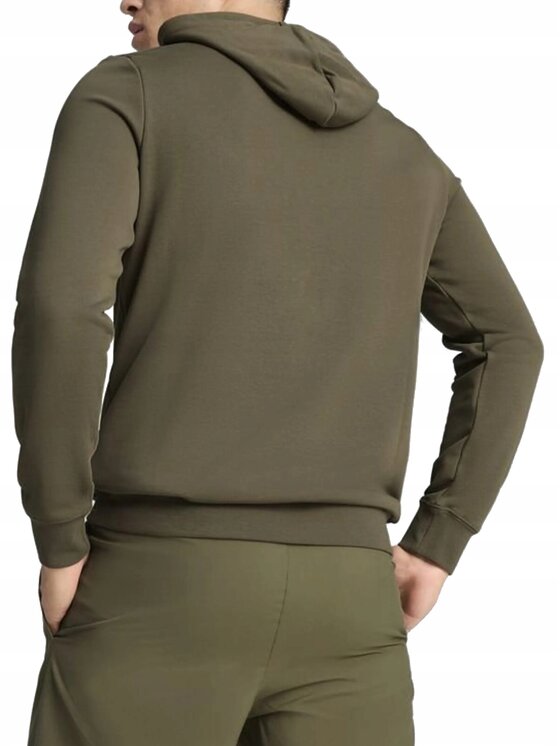 Puma Puma Bluza Ess 2 Color No- 1 Logo Hoodie Tr De 684712 Zielony Regular Fit