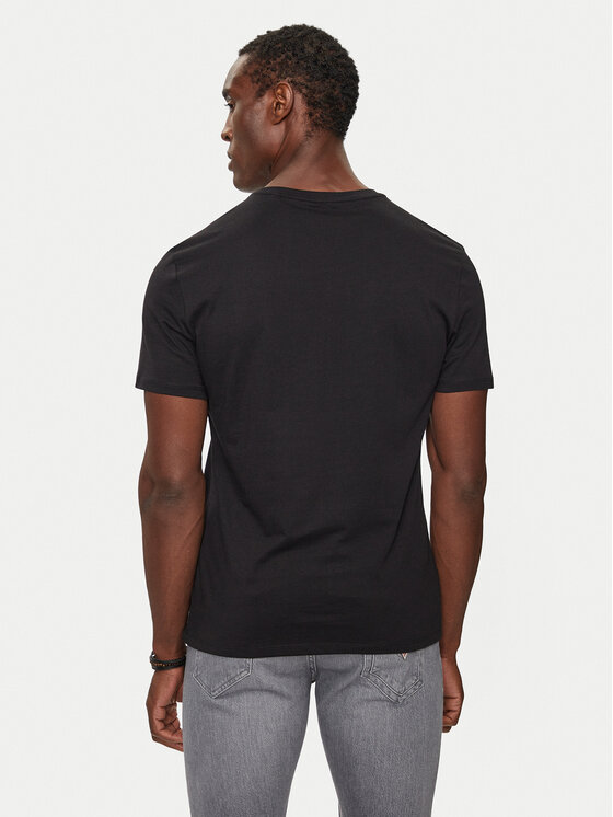 Guess Guess T-Shirt M4BI74 K8HM0 Černá Slim Fit