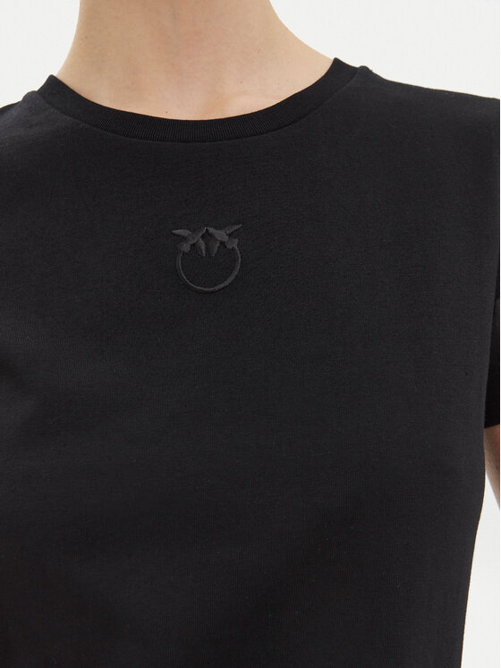 PINKO PINKO T-krekls Bussolotto 100355 Melns Regular Fit