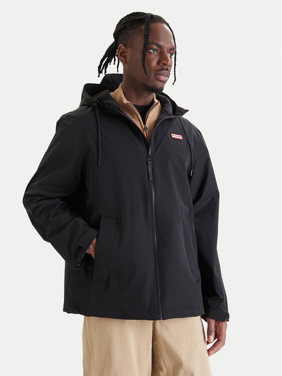 Hunter Hunter Демісезонна куртка Originals HARM0004261 Чорний Regular Fit