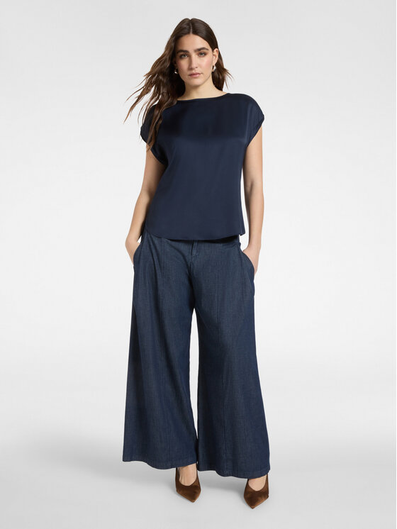 Elena Mirò Elena Mirò Bluzka 2086P100217N034 Niebieski Regular Fit