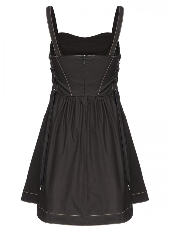 PINKO PINKO Φόρεμα κοκτέιλ 103566-a1wp-z99 Μαύρο Regular Fit