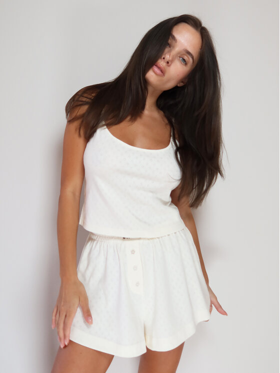 MissDenim MissDenim Pyžamový top Koszulka do spania Béžová Regular Fit