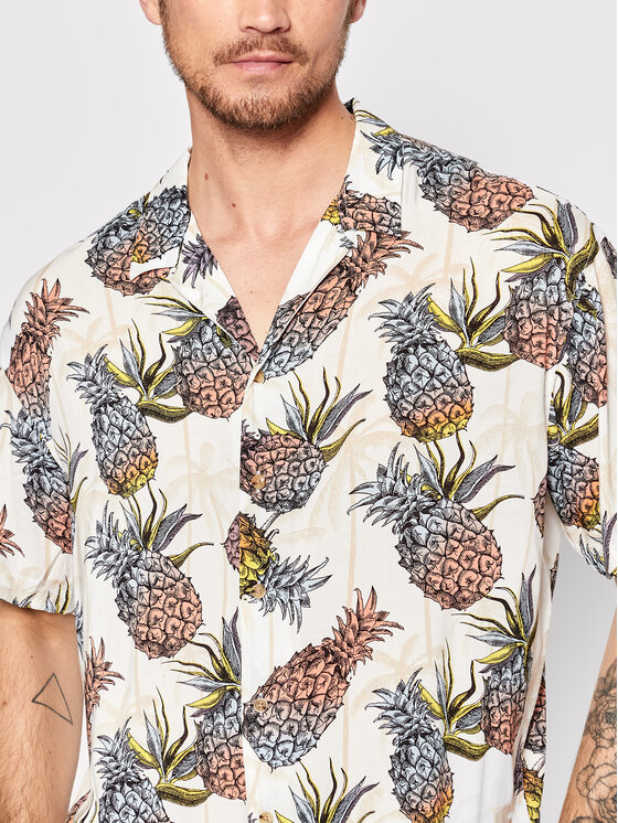 Camicia Malibu Resort 12209227 Bianco Relaxed Fit
