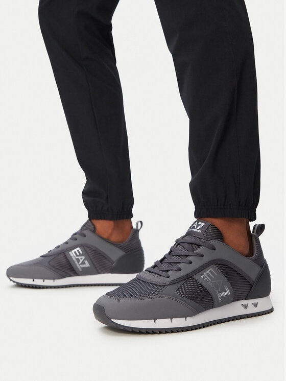 Ea7 Emporio Armani Herren Dunkelgrau Sneakers 7X000337 Af18613 Mz845