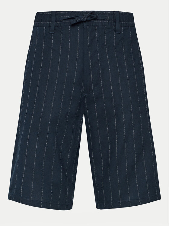 s.Oliver s.Oliver Pantalon scurți din material 2143831 Bleumarin Relaxed Fit