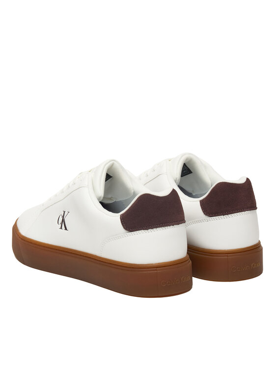Calvin Klein Calvin Klein Sneakers Classic Cupsole Laceup Lth YM0YM01435 Alb