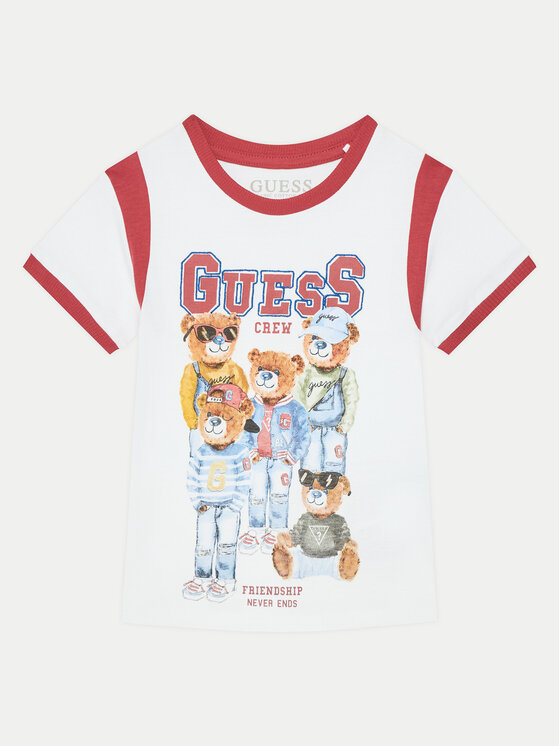 Guess Guess T-Shirt N5RI04 K8HM4 Bílá Regular Fit