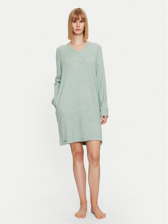 Selmark Selmark Camicia da notte Espiga P6463 Verde Regular Fit