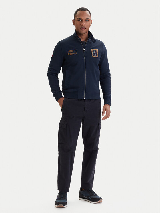 Aeronautica Militare Aeronautica Militare Bluza 261FE2102UF00679 Granatowy Regular Fit