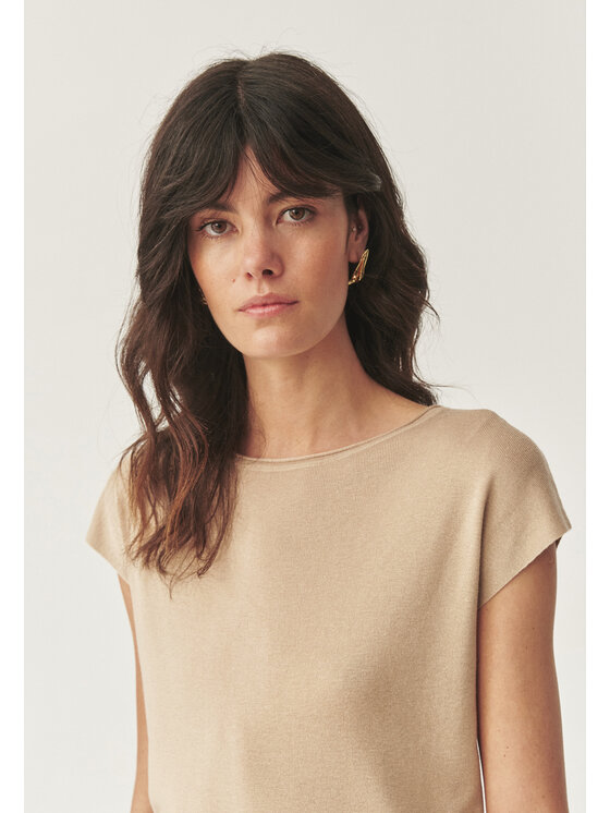 TATUUM Tatuum Sweter MOLLIA Beżowy Classic Fit