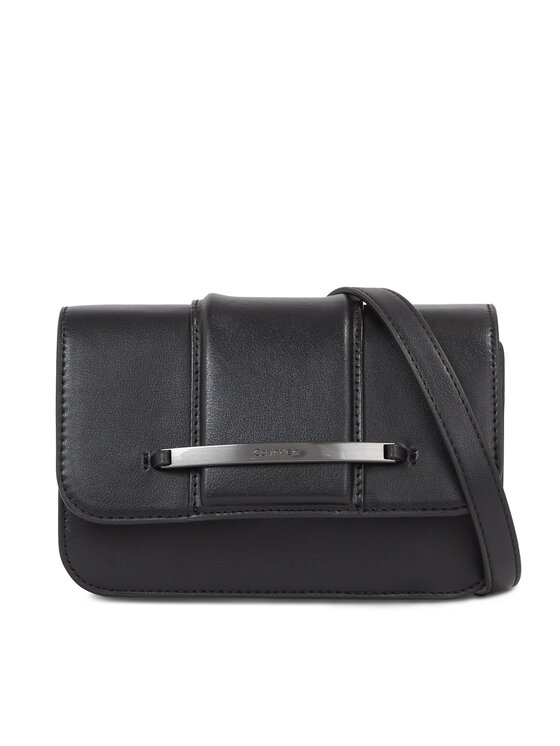 Calvin Klein Kabelka Bar Hardware Crossbody K60K611078 Čierna