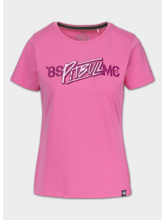 PITBULL PITBULL T-Shirt MC HEART Różowy Regular Fit